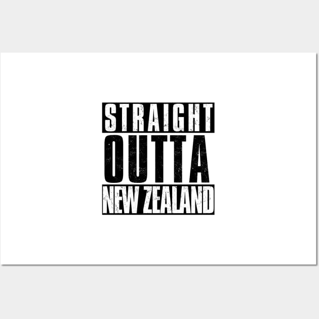 STRAIGHT OUTTA NEW ZEALAND Wall Art by Simontology